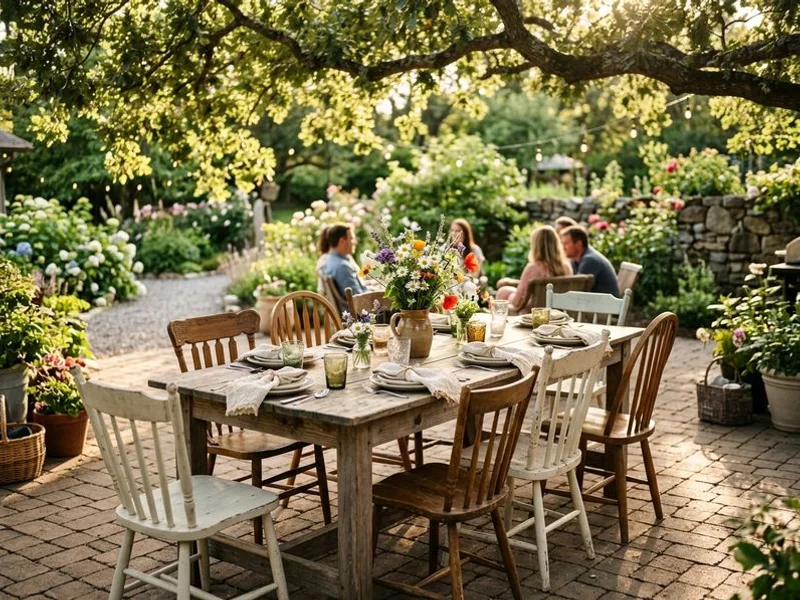 Paver patio with outdoor dining area and pergola